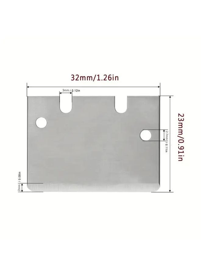 2Pcs SK5 Steel Scraper Blade Replacement With 4 Screws For Bambu Lab A1 X1 P1 Series - Image 3